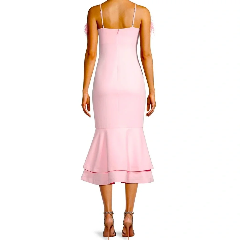 LIKELY Feather Midi Aurora Dress sz 8 - Picture 2 of 5